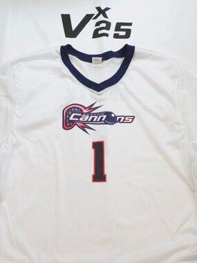 NEW Men's PLL Boston Cannons Marcus Holman Lacrosse White Mesh Jersey Sz XL
